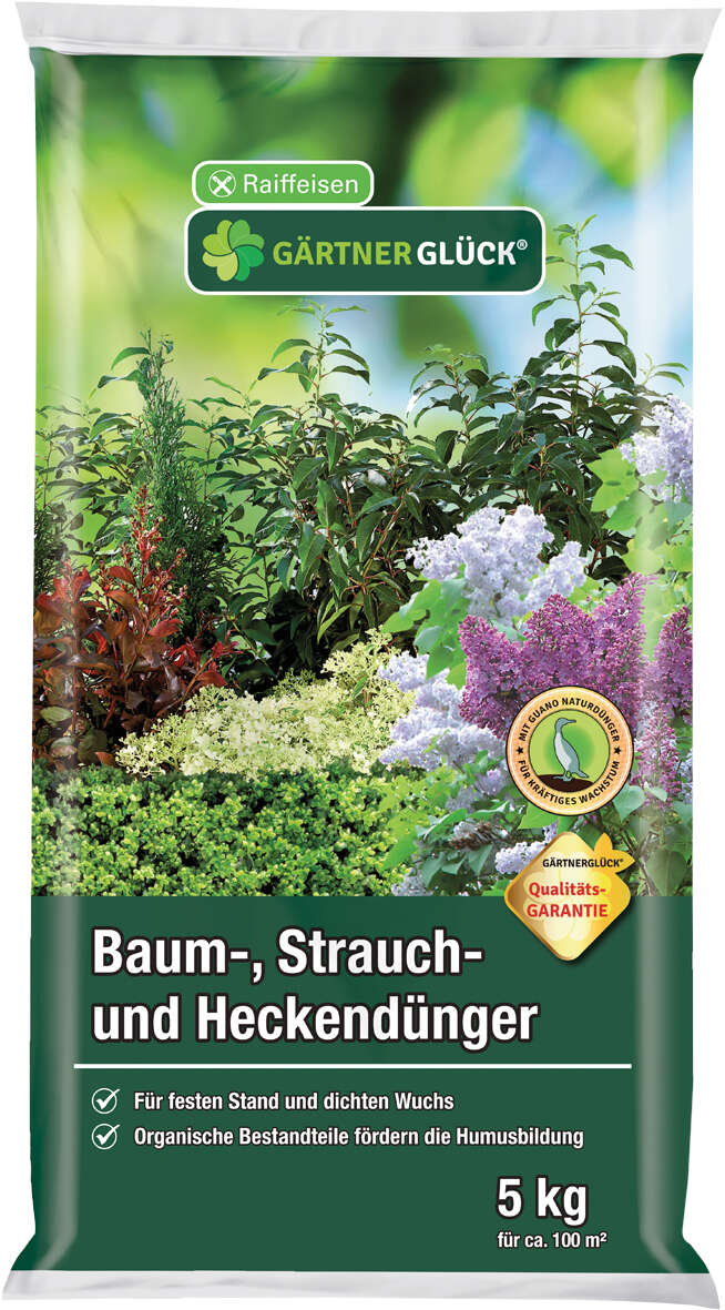 GÄRTNERGLÜCK Baum-, Strauch- und Heckendünger